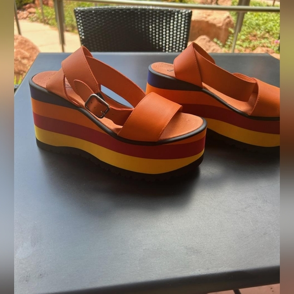 New Free People Paris Platform Sandles - Picture 6 of 7